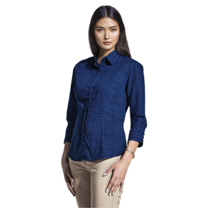 BARRON Hamilton Check Blouse Ladies