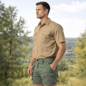 MENS BUSH SHIRT SHORT SLEEVE